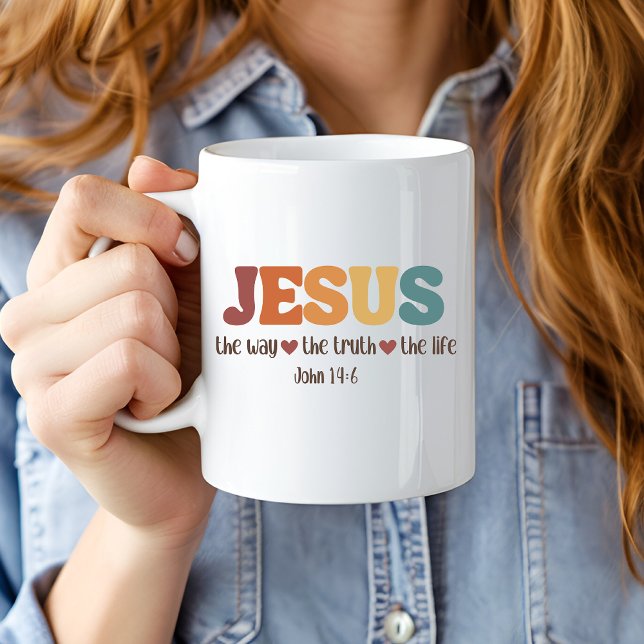 Jesus The Way, The Truth, The Life Christian Mug (Creator Uploaded)