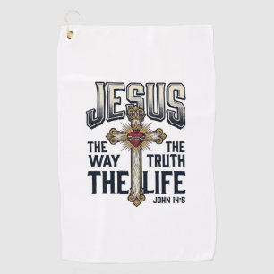 Jesus The Way The Truth The Life Christian Shirt Golf Towel