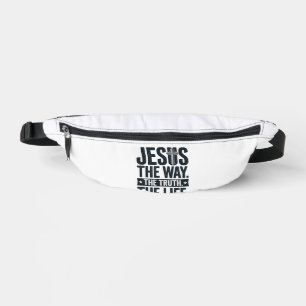 Jesus The Way The Truth The Life Christian T-Shirt Bum Bags
