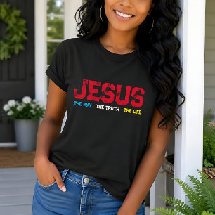 Jesus The Way The Truth The Life Grunge T-Shirt