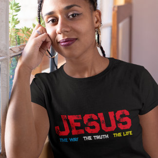 Jesus The Way The Truth The Life Grunge  T-Shirt