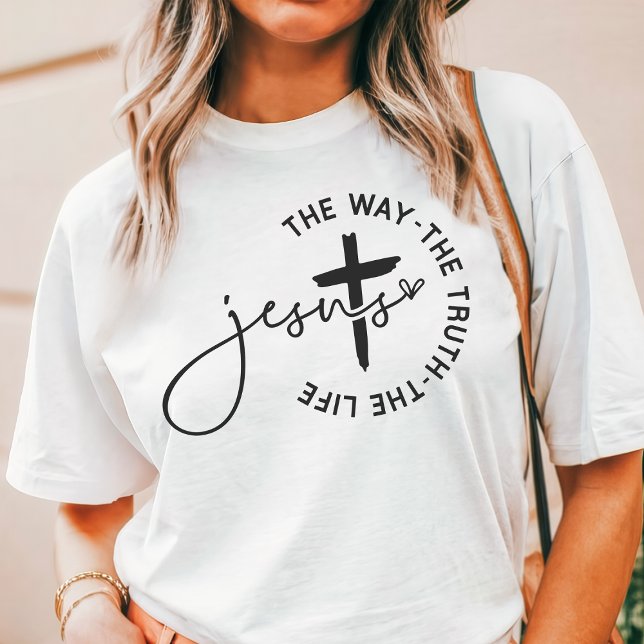 Jesus The Way, The Truth, The Life Tri-Blend Shirt (Creator Uploaded)