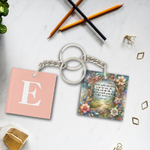 Jesus the Way Truth and Life Christian Monogram Key Ring