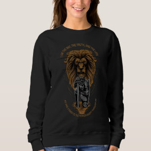 Jesus The Way Truth Life John 146 Christian Relig Sweatshirt