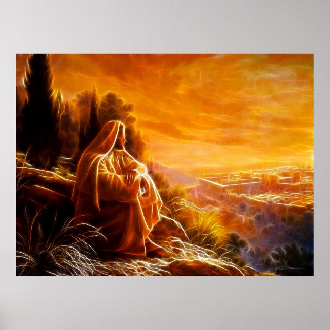 Jesus Thinking About People (You) Poster (Front)