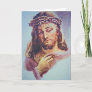 Jesus thorn Greeting card