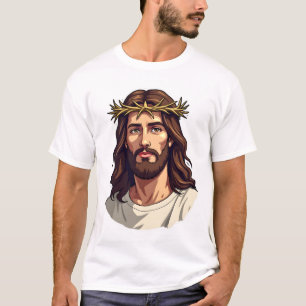 Jesus Thorn Halo Vintage Engraving Tee 2