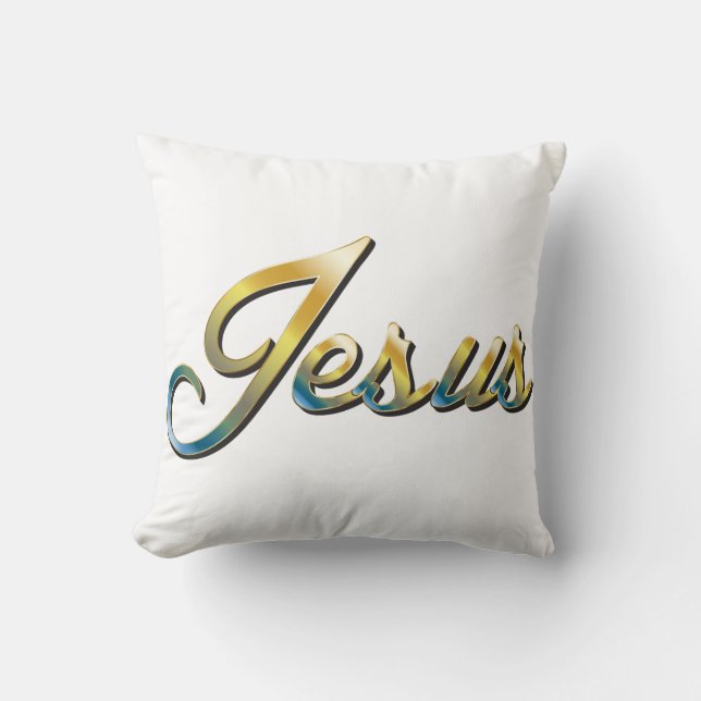 Jesus Throw Pillow (Front)