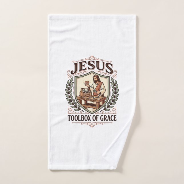 Jesus Toolbox Of Grace Jesus Toolbox Grace Christi Hand Towel (Hand Towel)