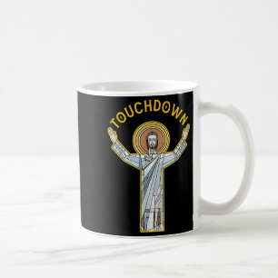 Jesus Touchdown Fun Christian Faith Saying Meme Ch Coffee Mug