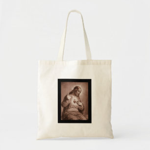 Jesus Touching His Heart Tote Bag