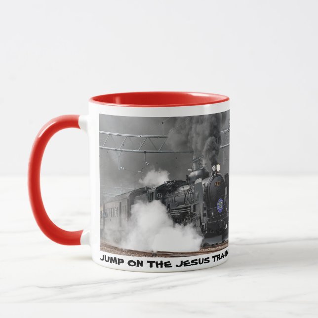 Jesus Train Mug (Left)