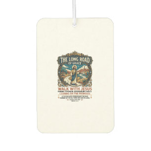 Jesus Trucker Long Haul T-Shirt Inspirational Fait Car Air Freshener