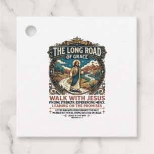 Jesus Trucker Long Haul T-Shirt Inspirational Fait Favour Tags