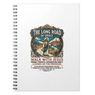 Jesus Trucker Long Haul T-Shirt Inspirational Fait Notebook