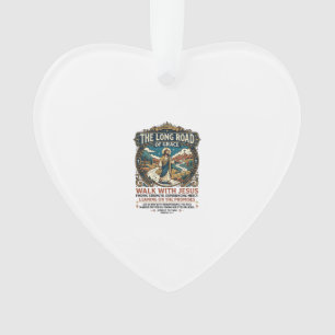Jesus Trucker Long Haul T-Shirt Inspirational Fait Ornament