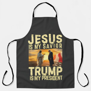 Jesus Trump - Jesus Is My Lord Saviour Apron