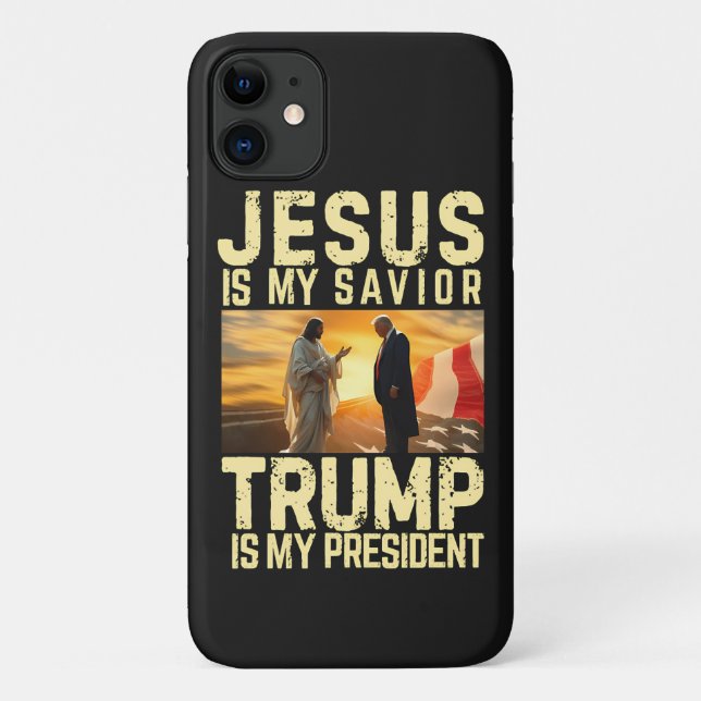 Jesus Trump - Jesus Is My Lord Saviour Case-Mate iPhone Case (Back)