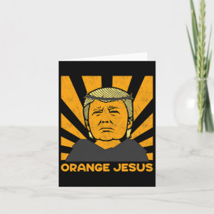 Jesus Trump Make America Great Trump 2024 Again Card