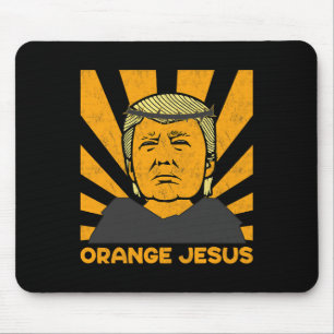 Jesus Trump Make America Great Trump 2024 Again Mouse Pad