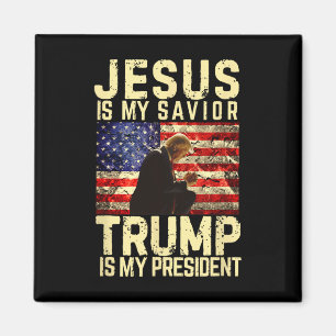 Jesus Trump Tee - Jesus Is My Lord Saviour Trump M Magnet