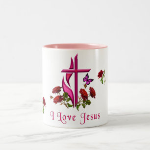 Jesus Two-Tone coffee mug