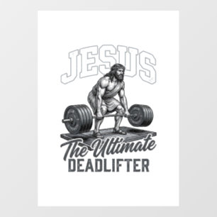 Jesus Ultimate Deadlifter Vintage Vector Shirt Des