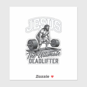Jesus Ultimate Deadlifter Vintage Vector Shirt Des