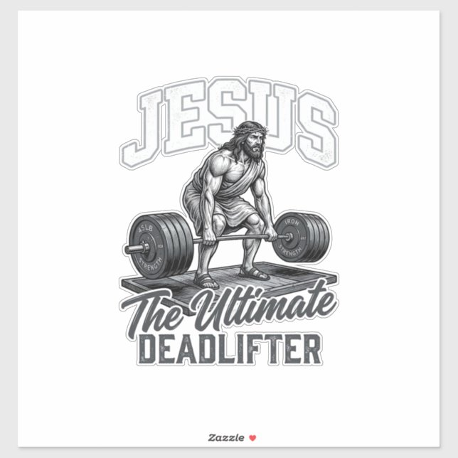Jesus Ultimate Deadlifter Vintage Vector Shirt Des (Sheet)