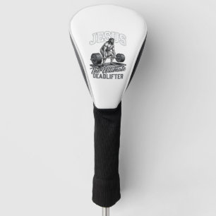 Jesus Ultimate Deadlifter Vintage Vector Shirt Des Golf Head Cover