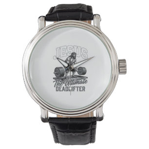 Jesus Ultimate Deadlifter Vintage Vector Shirt Des Watch