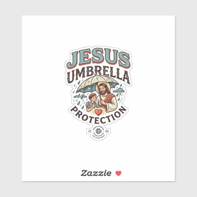 Jesus Umbrella Protection Jesus Umbrella Protectio (Sheet)