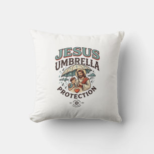Jesus Umbrella Protection Jesus Umbrella Protectio Cushion