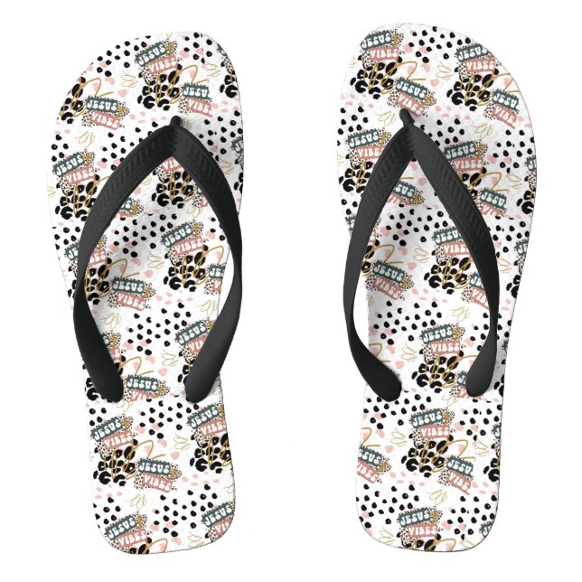 Jesus Vibes Flip Flops (Footbed)