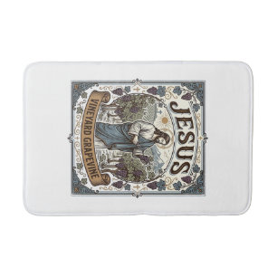 Jesus Vineyard Grapevine Jesus Vineyard Grapevine Bath Mat