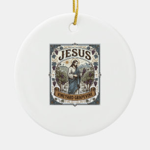 Jesus Vineyard Grapevine Jesus Vineyard Grapevine  Ceramic Tree Decoration