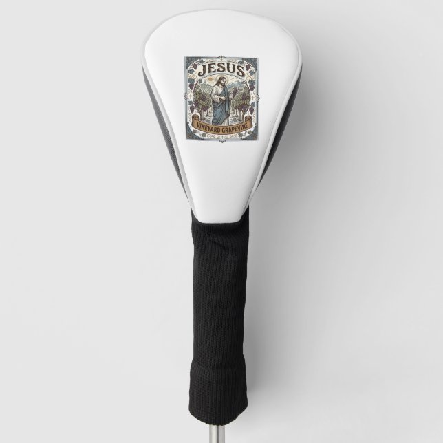 Jesus Vineyard Grapevine Jesus Vineyard Grapevine  Golf Head Cover (Front)