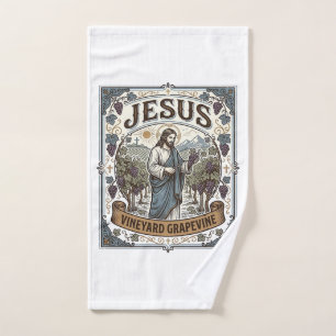 Jesus Vineyard Grapevine Jesus Vineyard Grapevine Hand Towel
