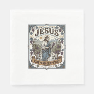 Jesus Vineyard Grapevine Jesus Vineyard Grapevine  Napkin