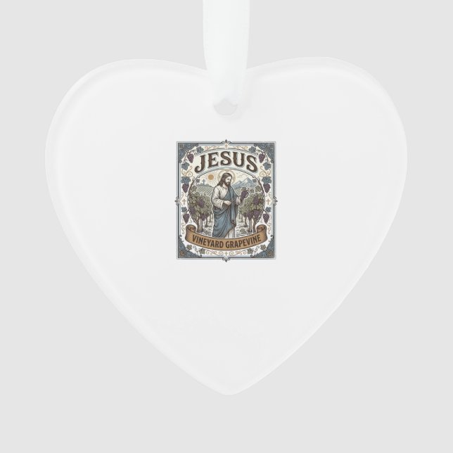 Jesus Vineyard Grapevine Jesus Vineyard Grapevine  Ornament (Front)