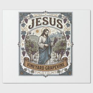 Jesus Vineyard Grapevine Jesus Vineyard Grapevine  Wrapping Paper