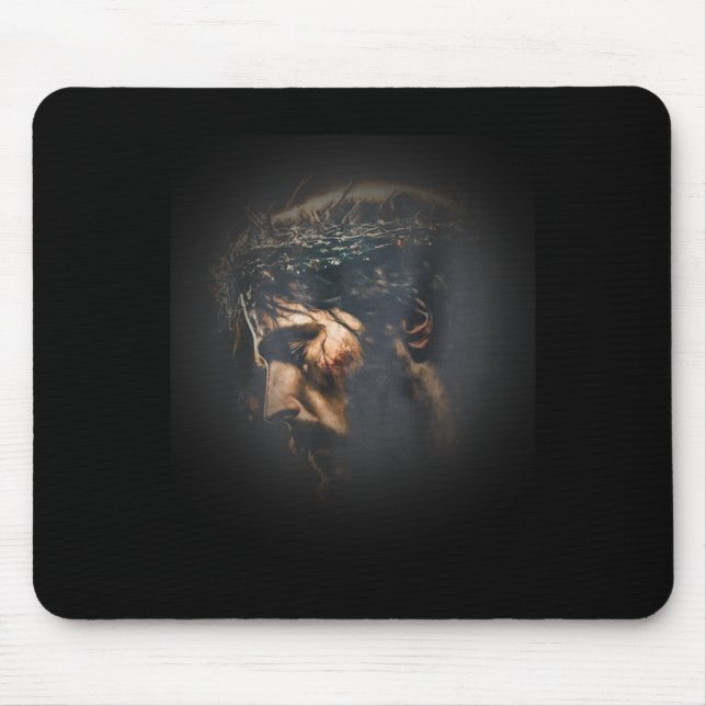 Jesus Vintage 90s Graphic Shirt  Mouse Pad (Front)