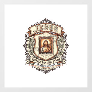 Jesus Vintage Postage Stamp Jesus Vintage Postage 