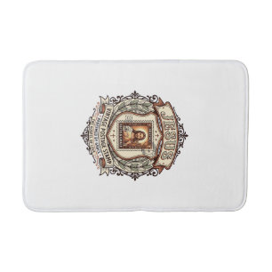 Jesus Vintage Postage Stamp Jesus Vintage Postage Bath Mat