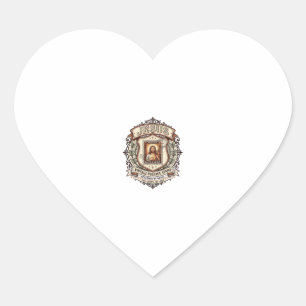 Jesus Vintage Postage Stamp Jesus Vintage Postage  Heart Sticker