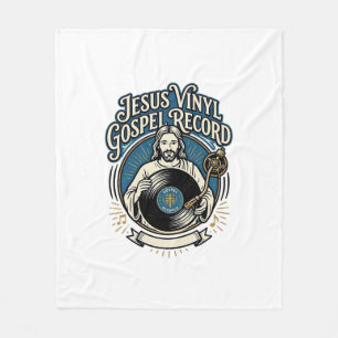 Jesus Vinyl Gospel Record Jesus Vinyl Record Chris Fleece Blanket
