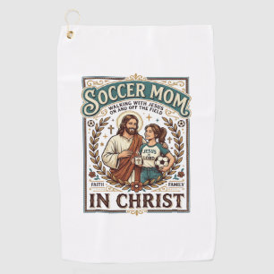Jesus Volleyball Softball Soccer Vintage Shirt Chr Golf Towel