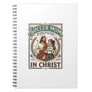 Jesus Volleyball Softball Soccer Vintage Shirt Chr Notebook