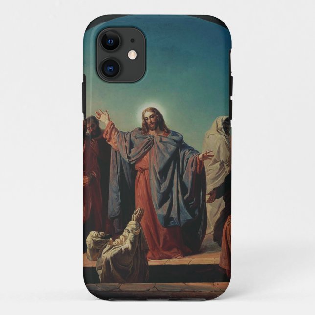 Jesus Wakes Lazarus Biblical Art Devotional Case-Mate iPhone Case (Back)