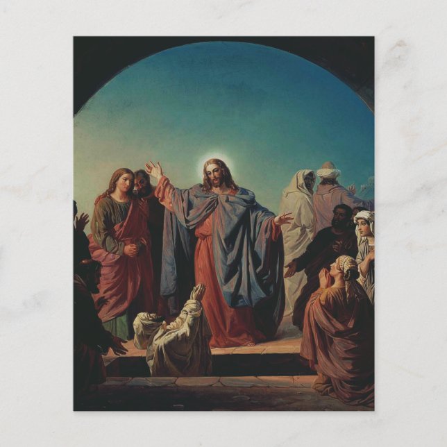 Jesus Wakes Lazarus by Robert Wilhelm Ekman  (Front)